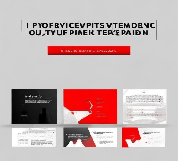 动态经典红白黑，打造专业汇报的商务PPT模板指南